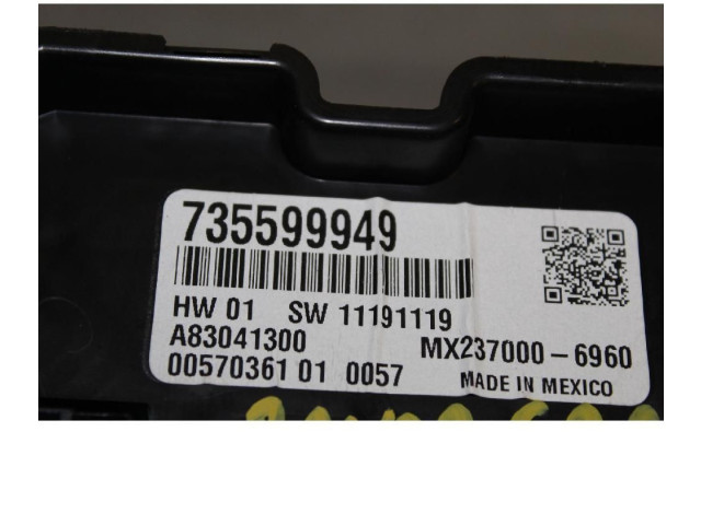 Блок управления климат-контролем 735599949 Fiat Panda III