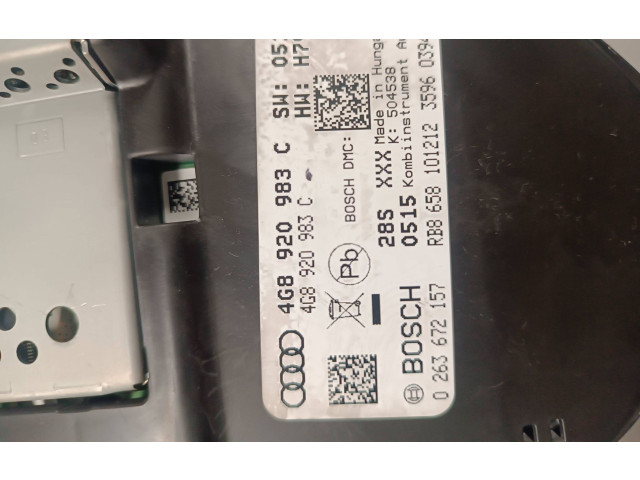 Панель приборов 4G8920983C, 0263672157   Audi A6 S6 C7 4G       