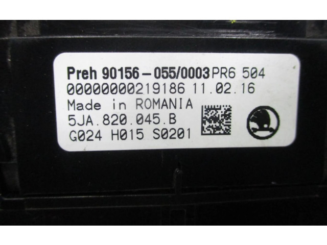 Блок управления климат-контролем 5JA820045B   Skoda Rapid (NH)