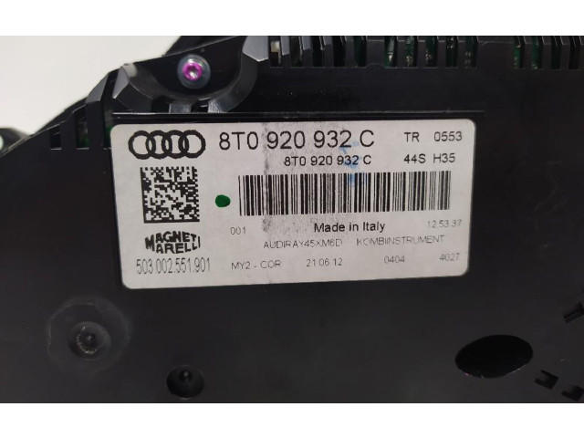 Панель приборов 8T0920932C Audi A5 8T 8F