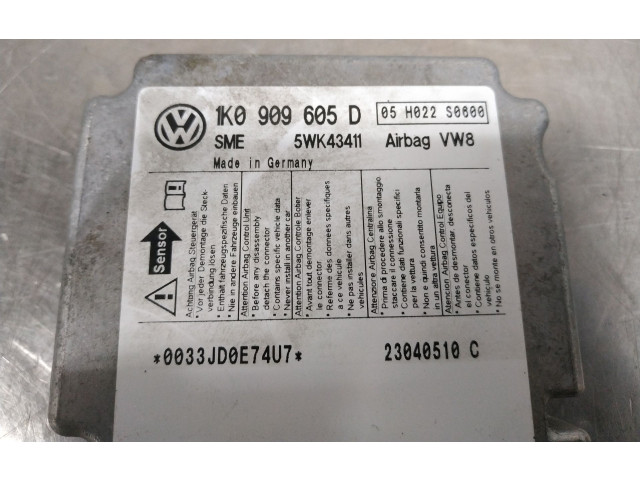 Блок подушек безопасности 1K0909605D   Volkswagen Golf Plus