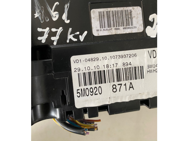 Панель приборов 5M0920871A, 1073937206 Volkswagen Golf VI