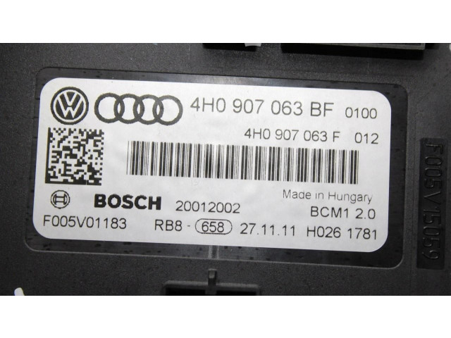 Блок комфорта 4H0907063BF Audi A6 C7