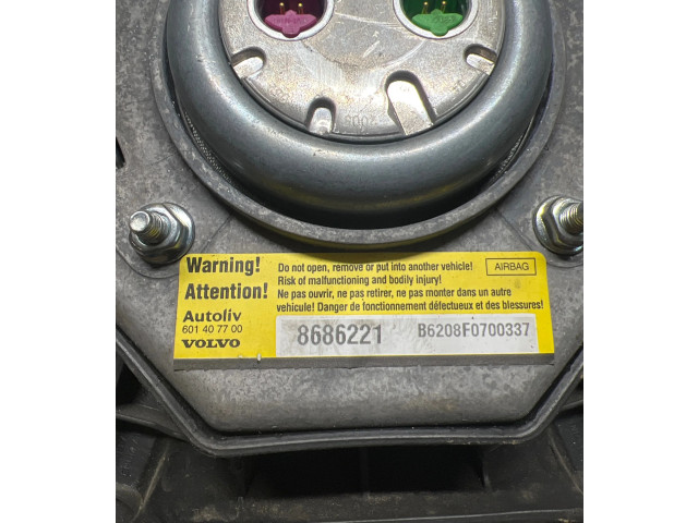 Подушка безопасности водителя 8686221, 601407700 Volvo XC90