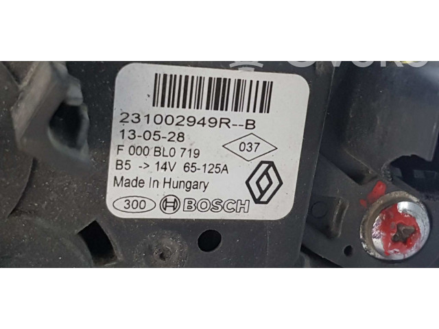 Генератор 231002949R, F000BL0719 Dacia Lodgy