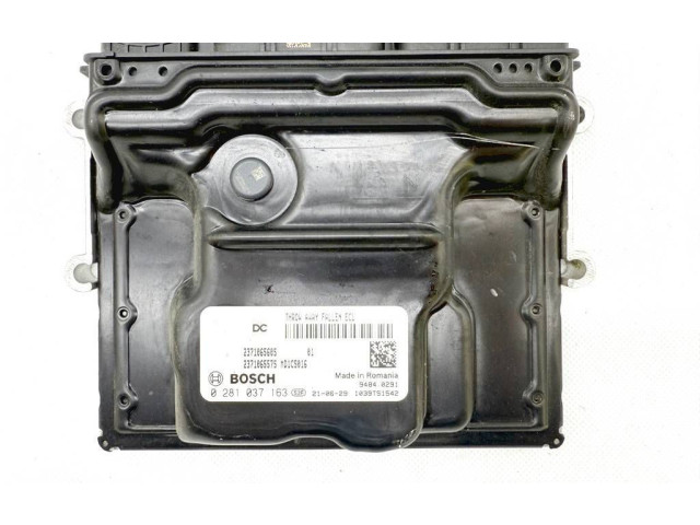 Блок управления двигателя 237106560S, 0281037163 Dacia Lodgy