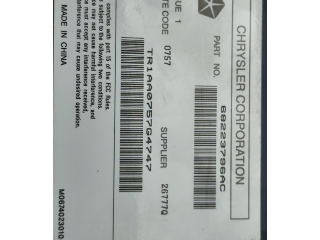 Блок управления 68223796AC   Jeep Wrangler