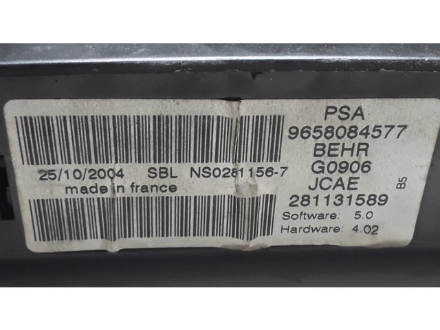 Блок управления климат-контролем 9658084577, 21675160 Citroen C4 I