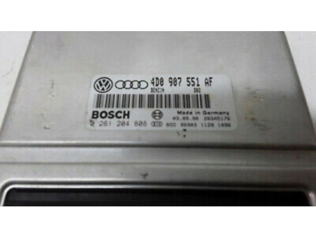 Блок управления двигателя 0261204808, 4D0907551AF   Audi A6 S6 C5 4B