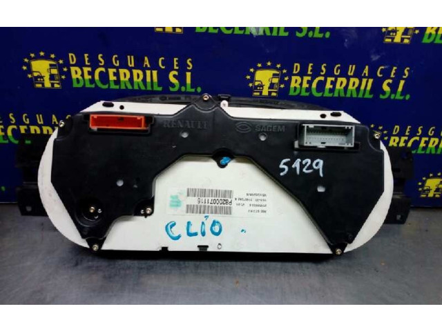 Панель приборов Renault Clio II