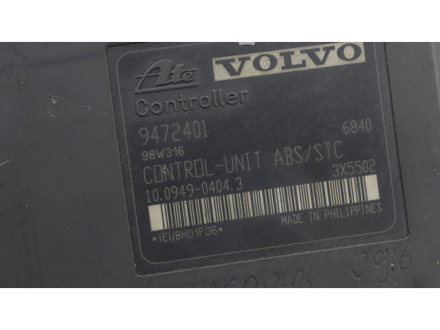 Блок АБС 9472400, 9472401   Volvo  S80  1999 - 2003 года