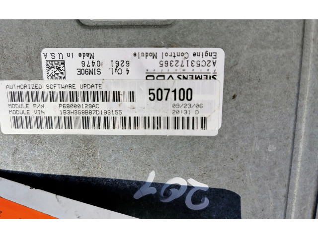 Řídící jednotka A2C53172365 Dodge Caliber 2007