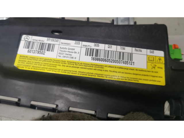 Подушка безопасности в сиденье 1698600605, 1698600505 Mercedes-Benz A W169