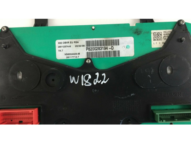 Панель приборов P8200283194D, W1822   Renault Trafic II (X83)       
