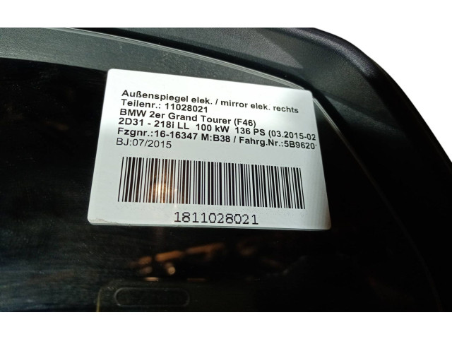 Zpětné zrcátko BMW 2 F46 2015 7421456, 51167421456