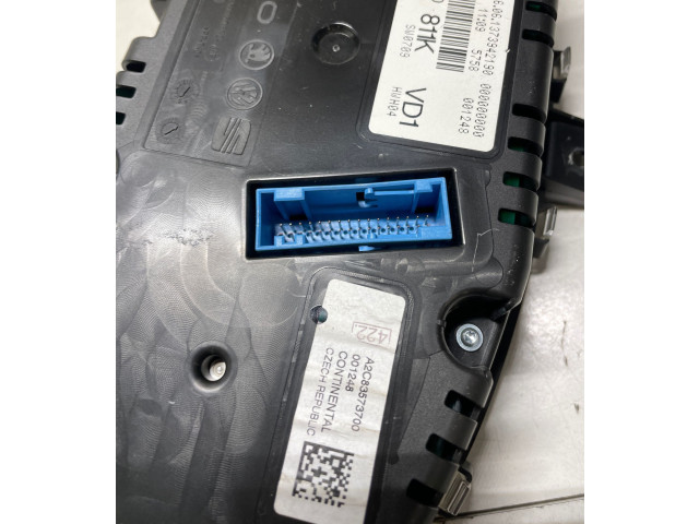 Панель приборов 5J0920811K, 1373942190 Skoda Fabia Mk2 (5J)