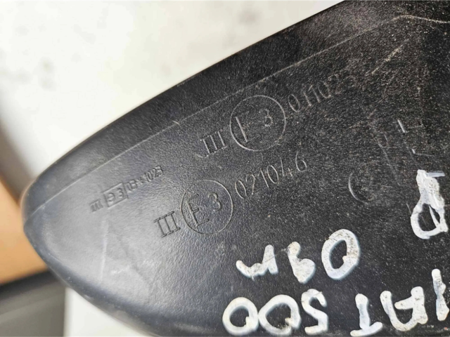 Zpětné zrcátko levé Fiat 500 2009 021046, 011023