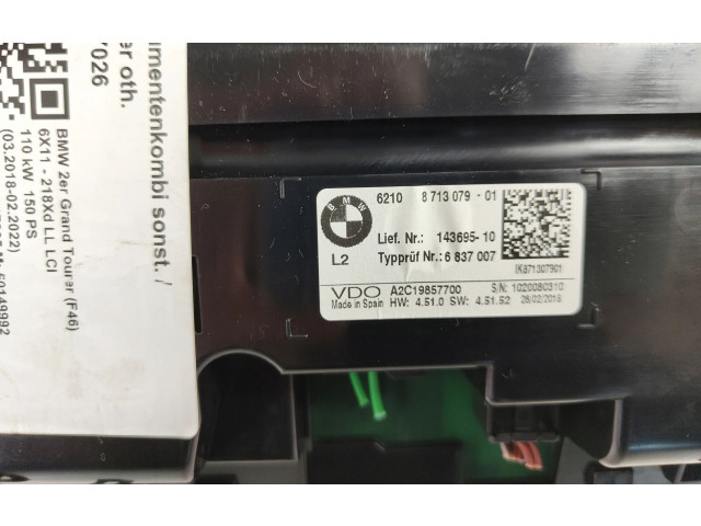 Přístrojová deska BMW X2 F39 2018 8713079