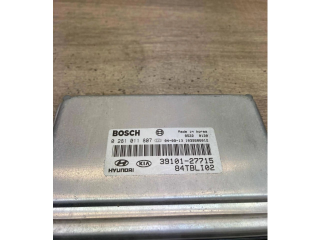 Блок управления двигателем Блок управления 3910127715, 0281011807 Hyundai Getz