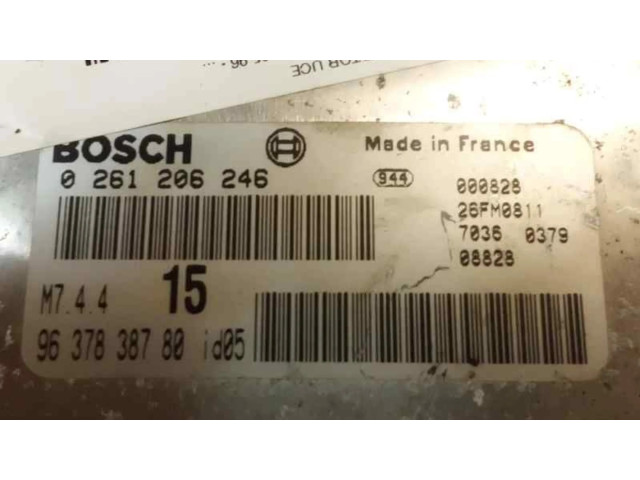 Řídící jednotka 261206246, 9637838780 Peugeot 106 2000