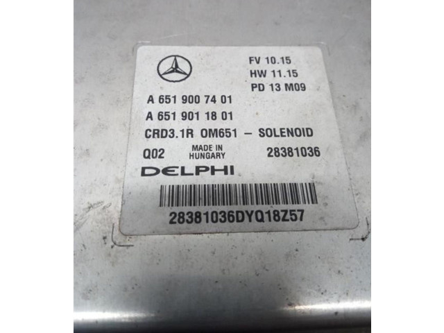 Блок управления впрыском A6519007401, A6519007401   Mercedes-Benz GLK (X204)