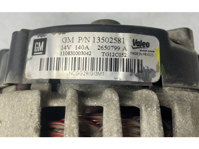 Генератор       Opel Zafira C  2011 - 2019 года   