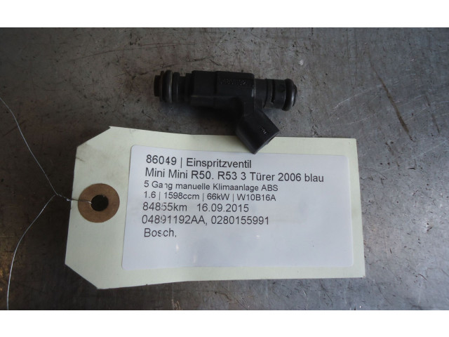 Форсунка 04891192AA, 0280155991    Mini One - Cooper R50 - 53  W10-B16A 