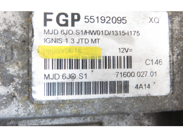 Блок управления двигателя 55192095   Suzuki Ignis