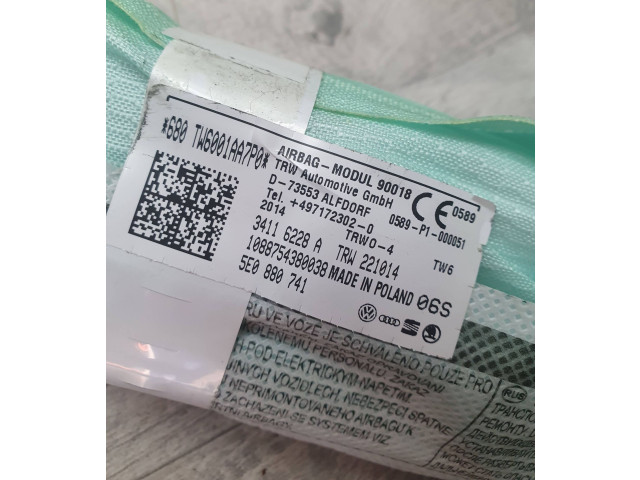 Боковая подушка безопасности 5E0880741, 34116228A Skoda Octavia Mk3 (5E)