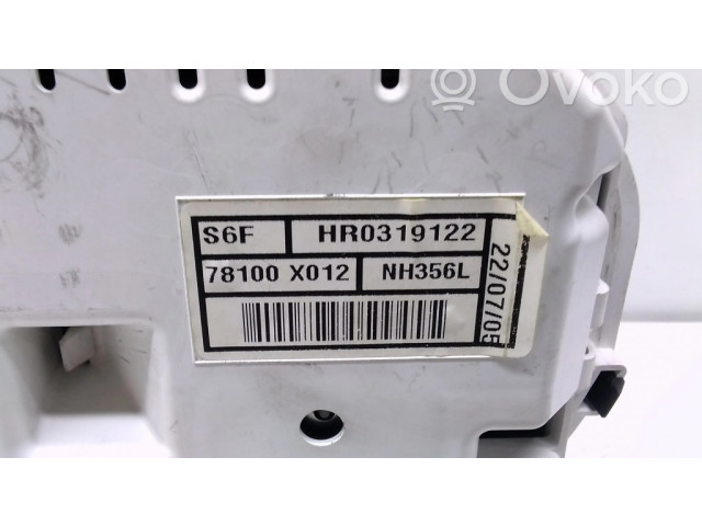 Přístrojová deska Honda Civic 2005 78100, HR0319122