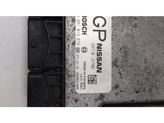 Блок управления двигателя 23710JG78B, 0281013874 Nissan X-Trail T30