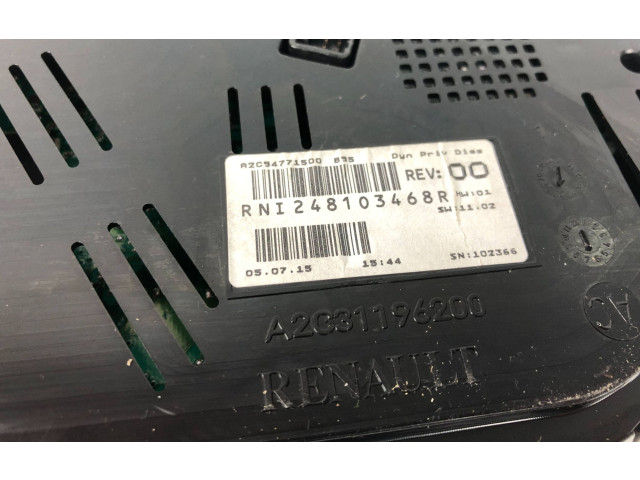 Přístrojová deska  Renault Megane III 2012 RNI248103468R  