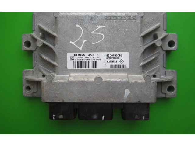 Блок управления двигателем Блок управления 8200783095, S120202114A Renault Twingo II