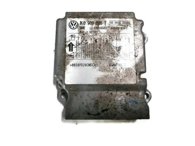 Блок подушек безопасности 1K0909605T, 5WK43412 Skoda Octavia Mk2 (1Z)