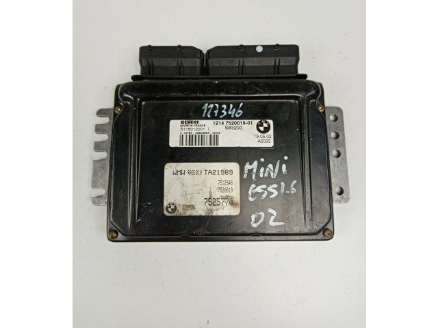 Řídící jednotka S118012001, SIEMENS   Mini One - Cooper R50 - 53 2001