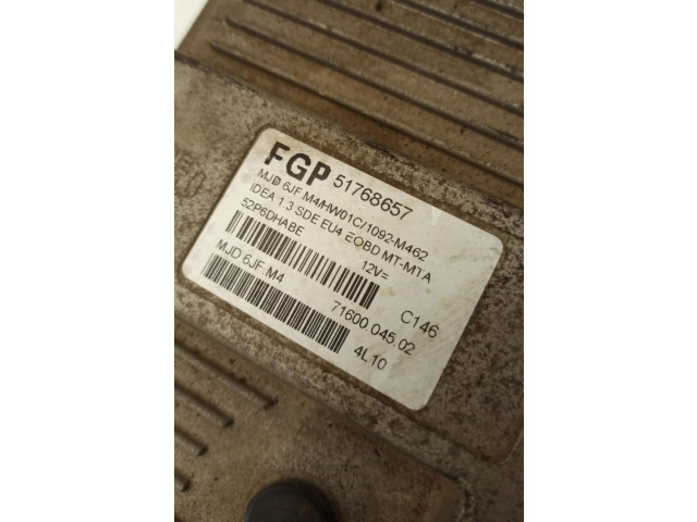 Блок управления двигателя    Fiat Idea