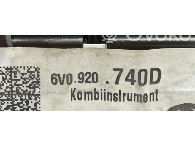 Панель приборов 6V0920740D, A2C18524600   Skoda Fabia Mk3 (NJ)       