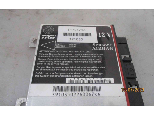 Блок управления надувных подушек 51701716, 22301345 Fiat Grande Punto