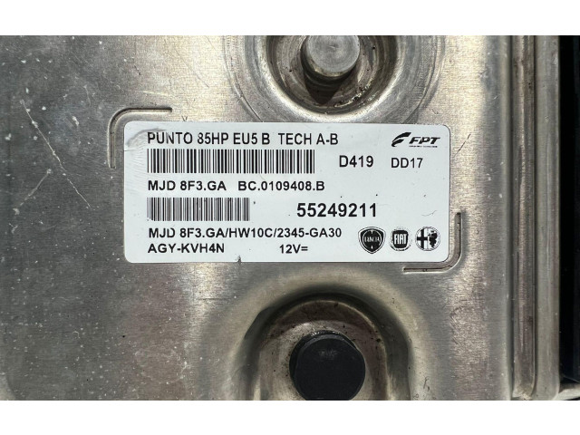 Řídící jednotka MJD8F3.GA, 55249211 Fiat Punto Evo 2010
