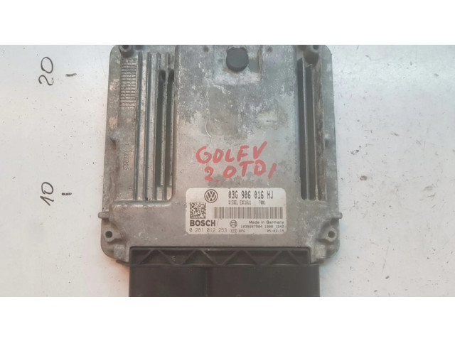 Блок управления двигателя 03G906016HJ Volkswagen Golf V
