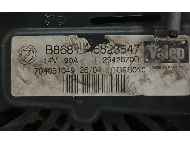 Генератор 46823547, 90A   Fiat Idea      