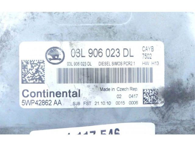Блок управления двигателем Блок управления 03L906023DL, IMPRK1117546 Skoda Fabia Mk2 (5J)