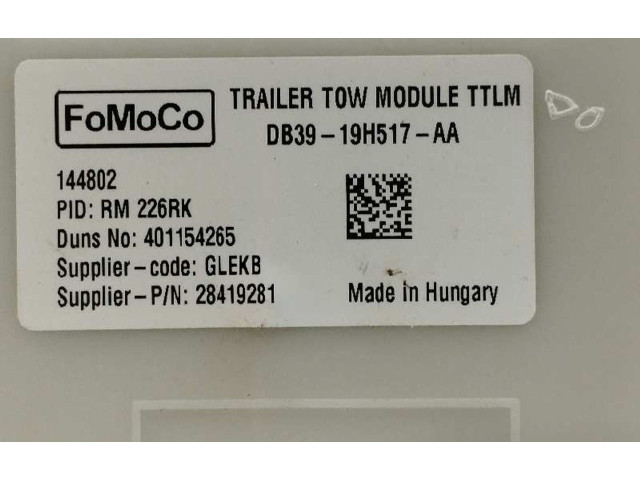 Блок управления DB3919H517AA Ford Ranger