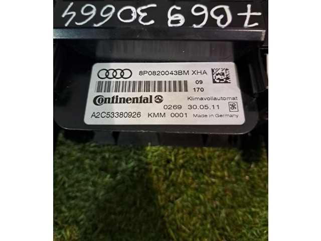 Блок управления климат-контролем 8P0820043BM, 8P0820043BM   Audi A3 S3 8P
