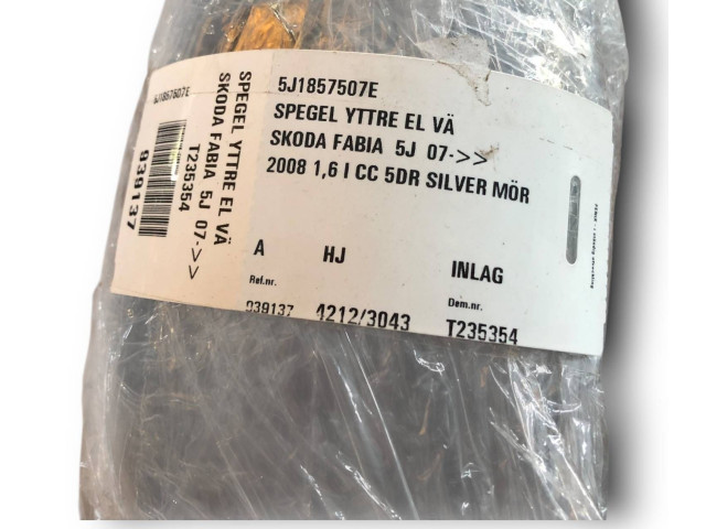 Зеркало электрическое Skoda Fabia Mk2 (5J) 2007 - 2014 года