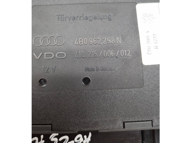Блок комфорта 4B0962258N, 410215006012   Audi A6 S6 C5 4B   
