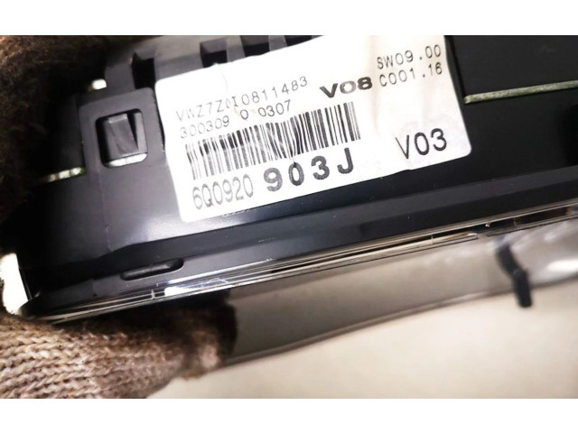 Přístrojová deska Volkswagen Polo IV 9N3 2009 6q0920903j, 110080320045a