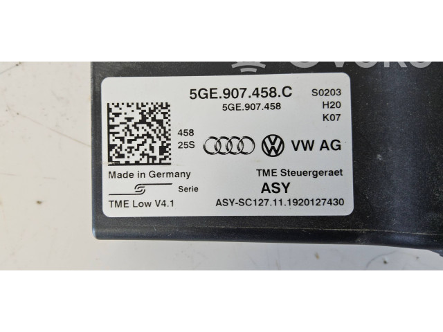 Блок управления 5GE907458C, 1920127430 Volkswagen Golf VII