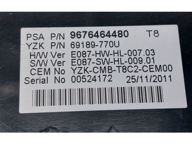 Панель приборов 9676464480, 69189770U   Peugeot 5008       