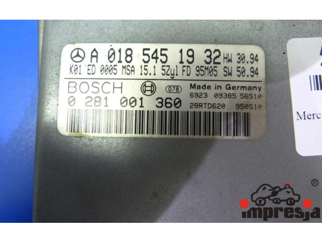 Řídící jednotka 0281001360, IMPRK563962 Mercedes-Benz C W202 1995